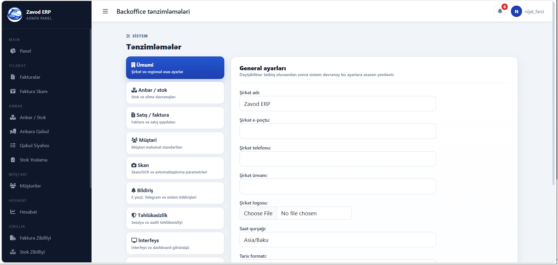 Zavod Əməliyyat Tətbiqi