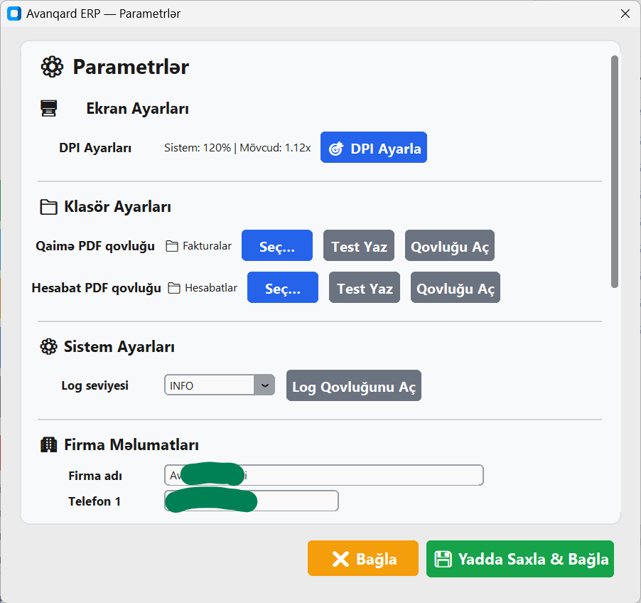 Avanqard ERP Desktop
